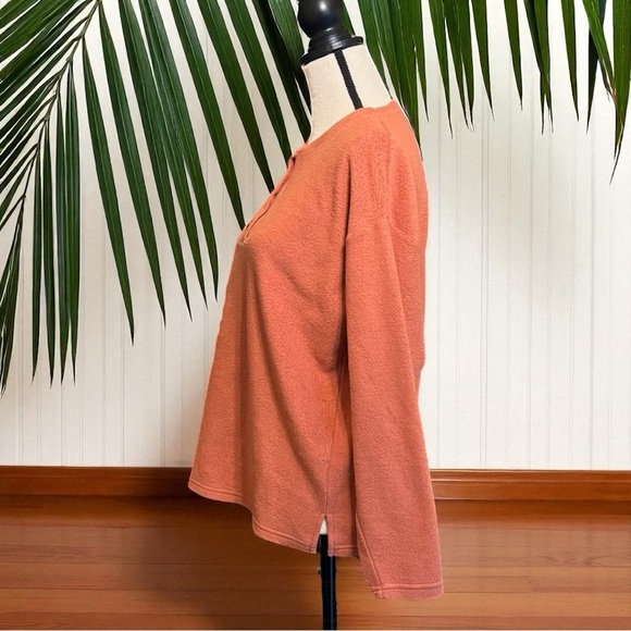 MADEWELL MWL Button-Front Fleece Pullover - XS - Picture 5 of 10